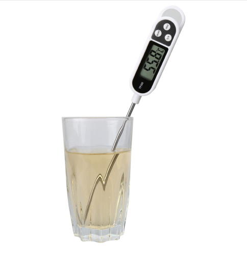 Kitchen Food Stainless Steel Needle Plug-in Water Temperature Thermometer