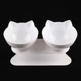 Load image into Gallery viewer, Non-Slip Double Cat Bowl Pet Water Food Feed Dog Bowls Pet Bowl With Inclination Stand Cats Feeder Feeding Bowl Kitten Supplies
