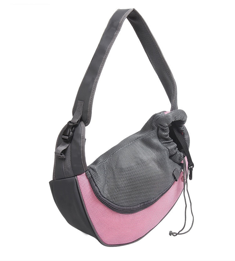 Mesh Oxford Pet Outdoor Travel Pet Puppy Carrier Handbag Pouch Single Shoulder Bag Sling Mesh Comfort Travel Tote Shoulder Bag