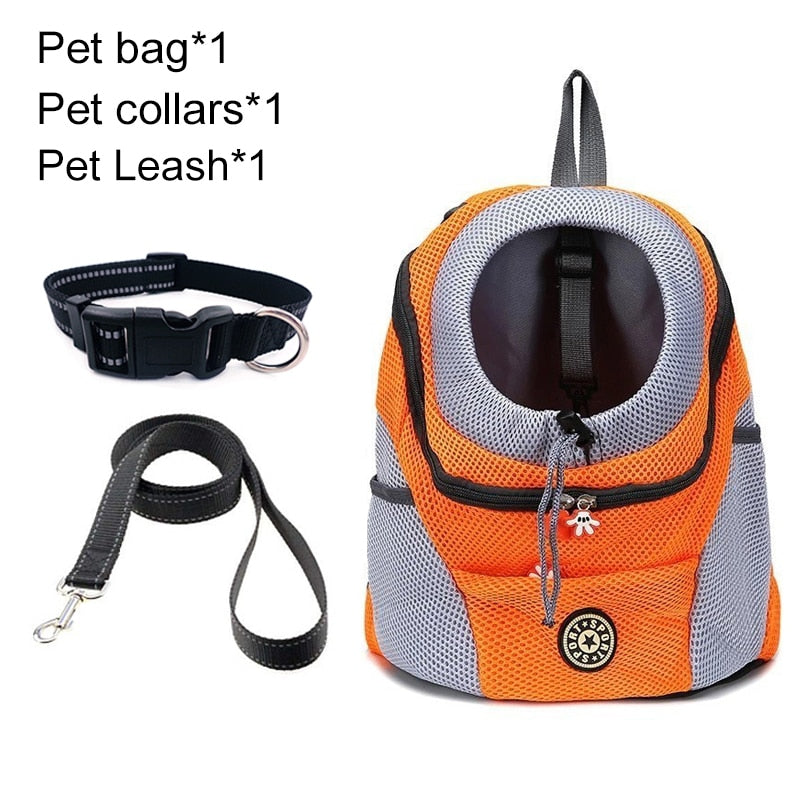 Pet Dog Carrier Bag Carrier For Dogs Backpack Out Double Shoulder Portable Travel Backpack Outdoor Dog Carrier Bag Travel Set