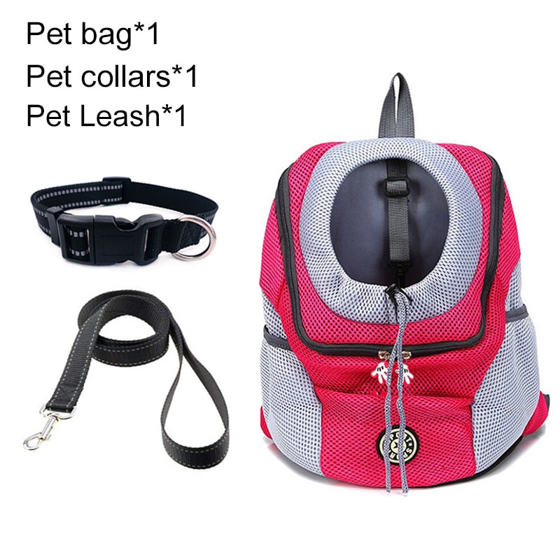 Pet Dog Carrier Bag Carrier For Dogs Backpack Out Double Shoulder Portable Travel Backpack Outdoor Dog Carrier Bag Travel Set