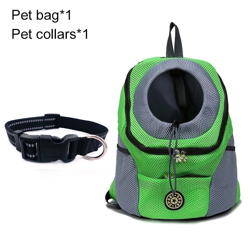 Pet Dog Carrier Bag Carrier For Dogs Backpack Out Double Shoulder Portable Travel Backpack Outdoor Dog Carrier Bag Travel Set