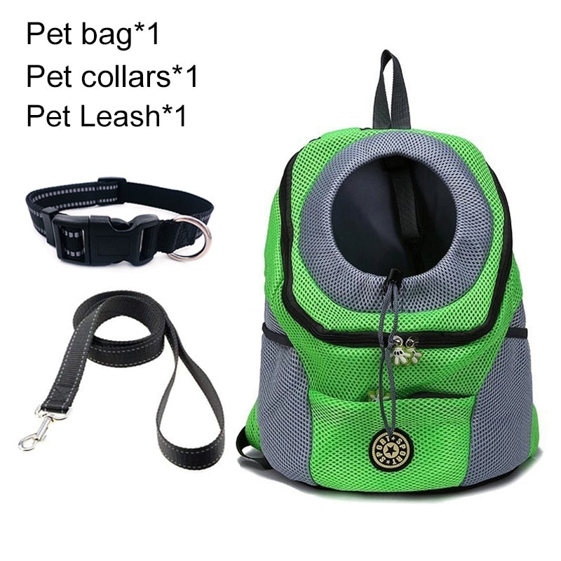 Pet Dog Carrier Bag Carrier For Dogs Backpack Out Double Shoulder Portable Travel Backpack Outdoor Dog Carrier Bag Travel Set