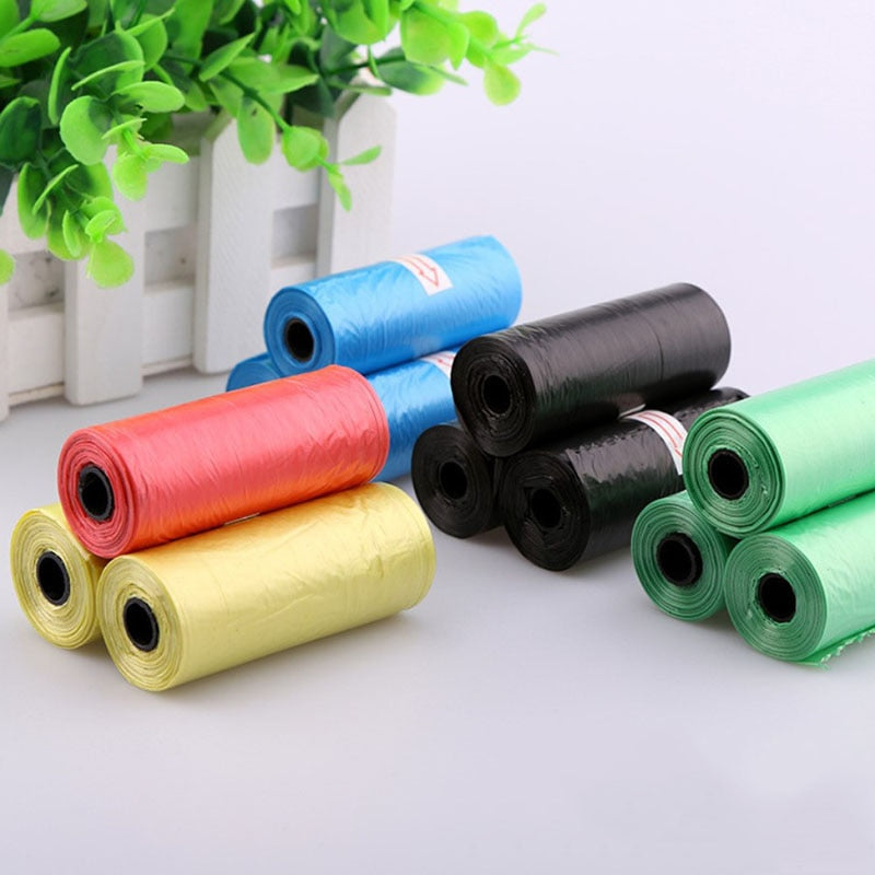 5Rolls 100pcs Cat Dog Poop Bags Outdoor House for Dogs Clean Refill Garbage Bag Dog Accessories