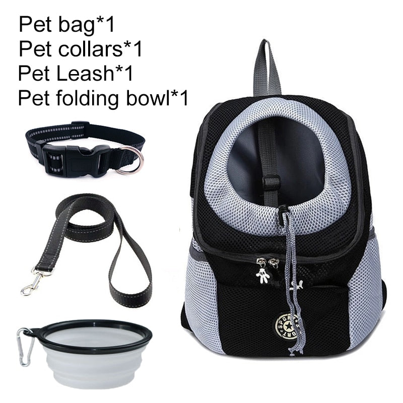 Pet Dog Carrier Bag Carrier For Dogs Backpack Out Double Shoulder Portable Travel Backpack Outdoor Dog Carrier Bag Travel Set