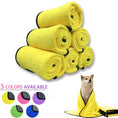 Load image into Gallery viewer, Quick-drying Dog and Cat Towels Soft Fiber Towels Absorbent Bath Towel Pet Bathrobe Convenient Cleaning Towel Dog Accessories
